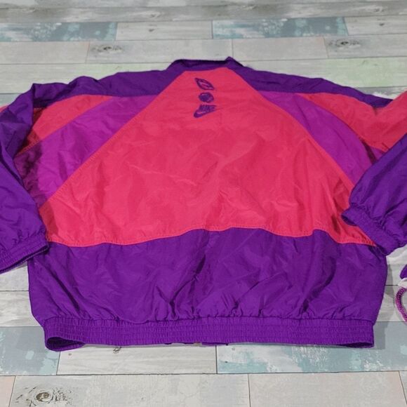 Vintage Nike Purple& Pink Windbreaker Track Suit Set sz Large - Picture 5 of 11